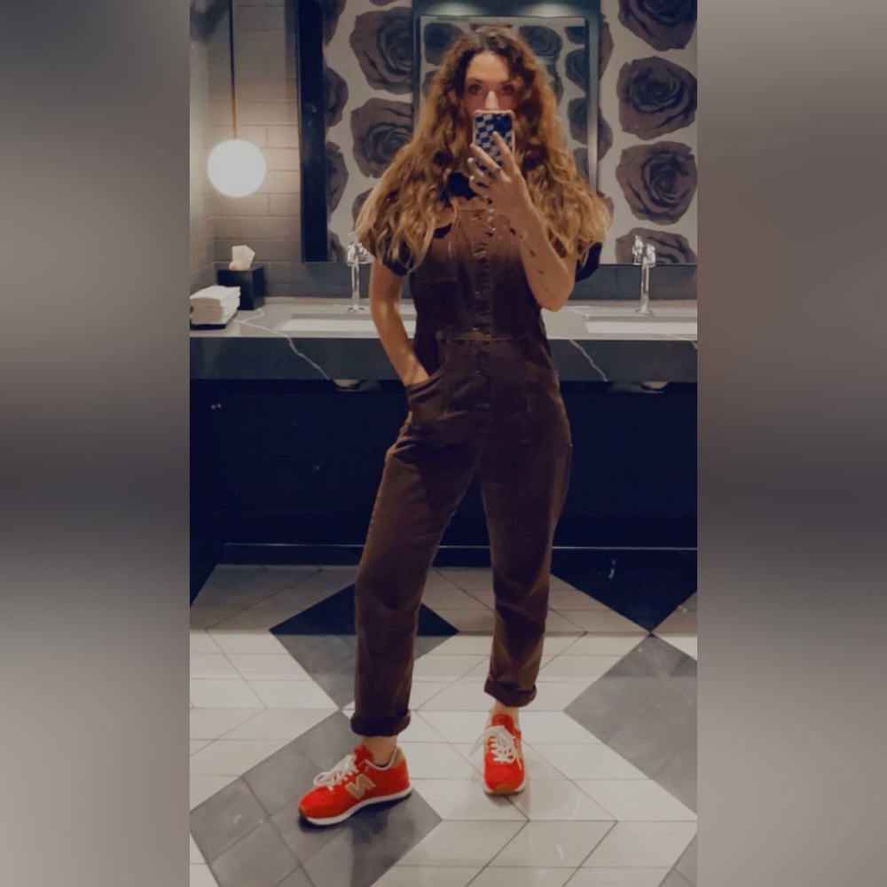 Free People Chocolate Brown Jumpsuit